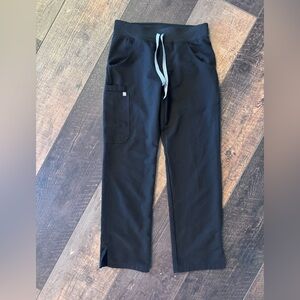 Figs Men's Black Joggers with Gray Drawstring